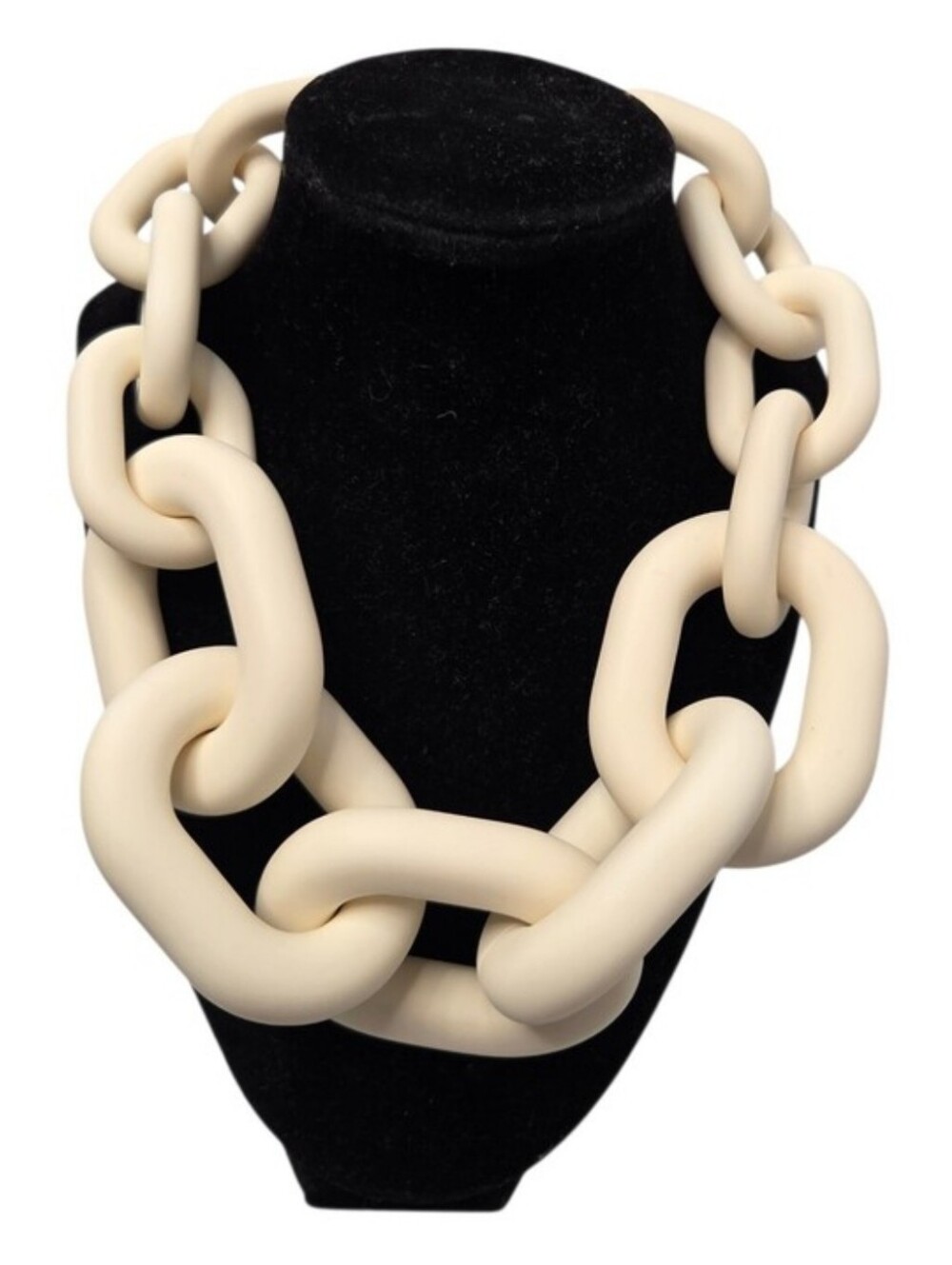 👉✨️Piper K Bold White  Chunky Chain Necklace - Contemporary Statement Jewelry